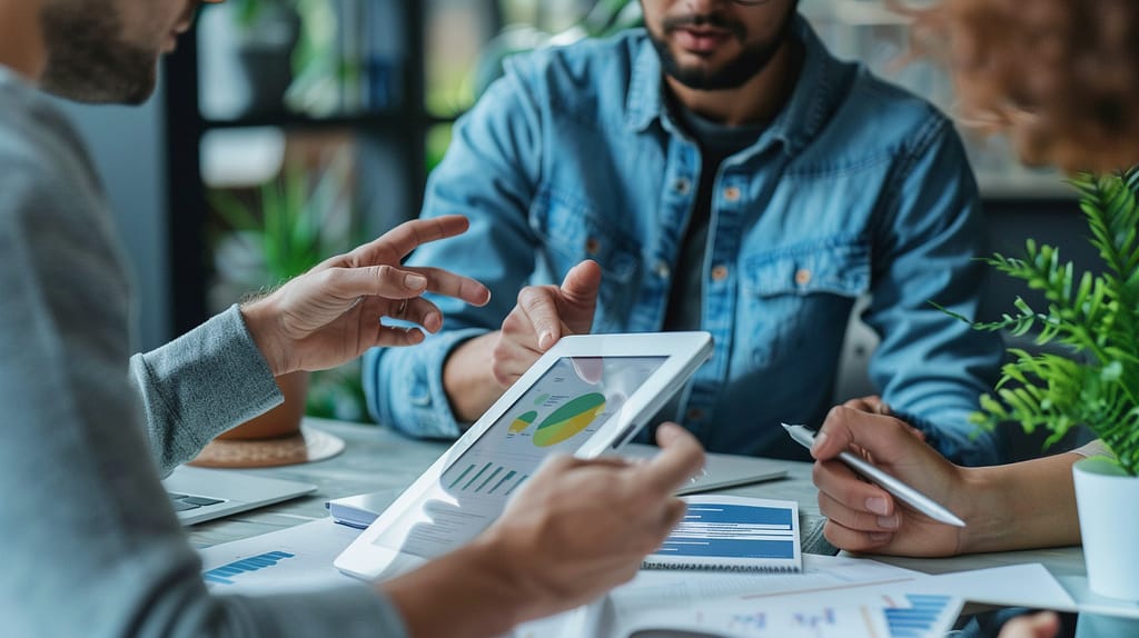 Harnessing the Power of Agile Feedback Loops: Driving Success in Any Project 1 embe ai Two team members sitting with a stakeholder or custom 9ecae478 c71a 4879 b16a 8fd152551cb8 0
